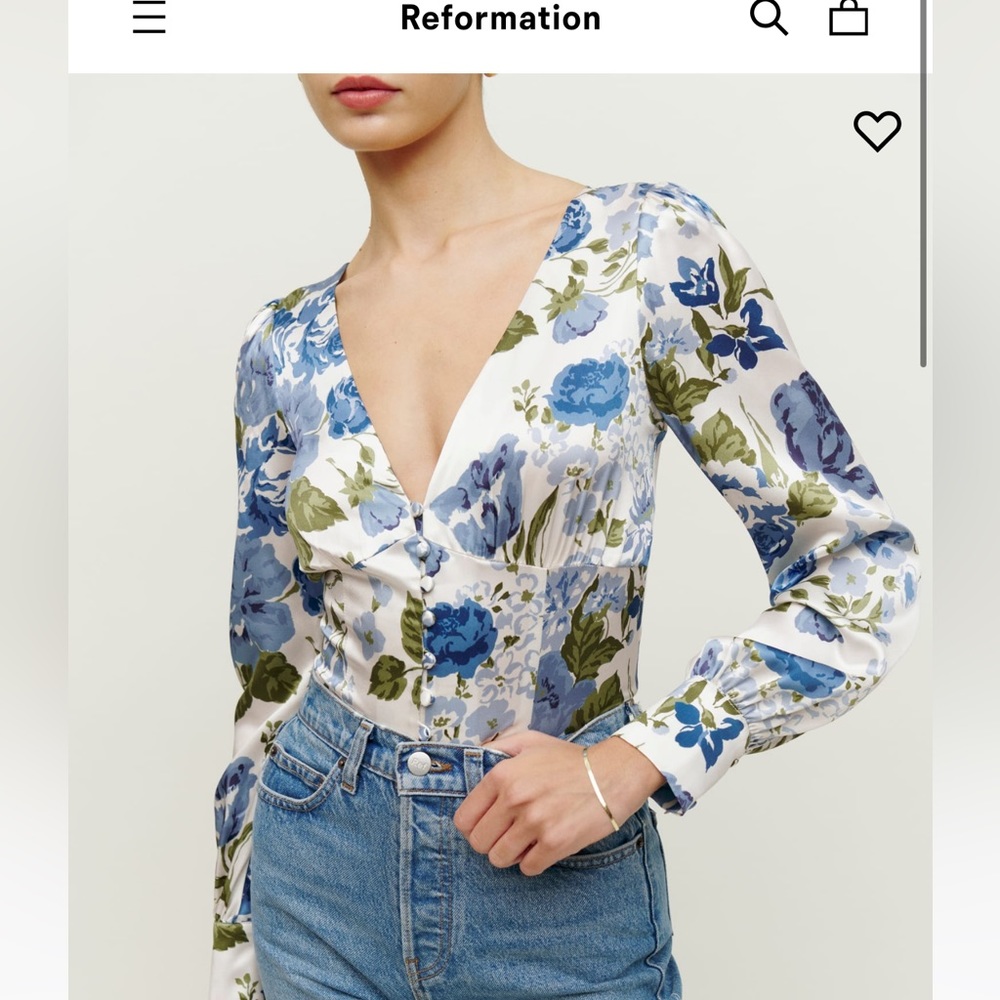 Cadence silk top reformation